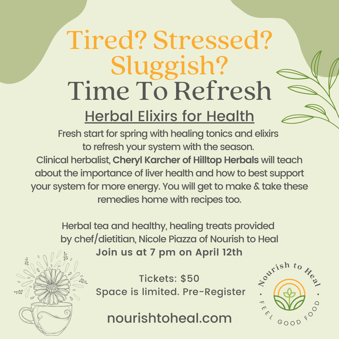 Herbal Elixirs For Health Workshop - Nourish to Heal